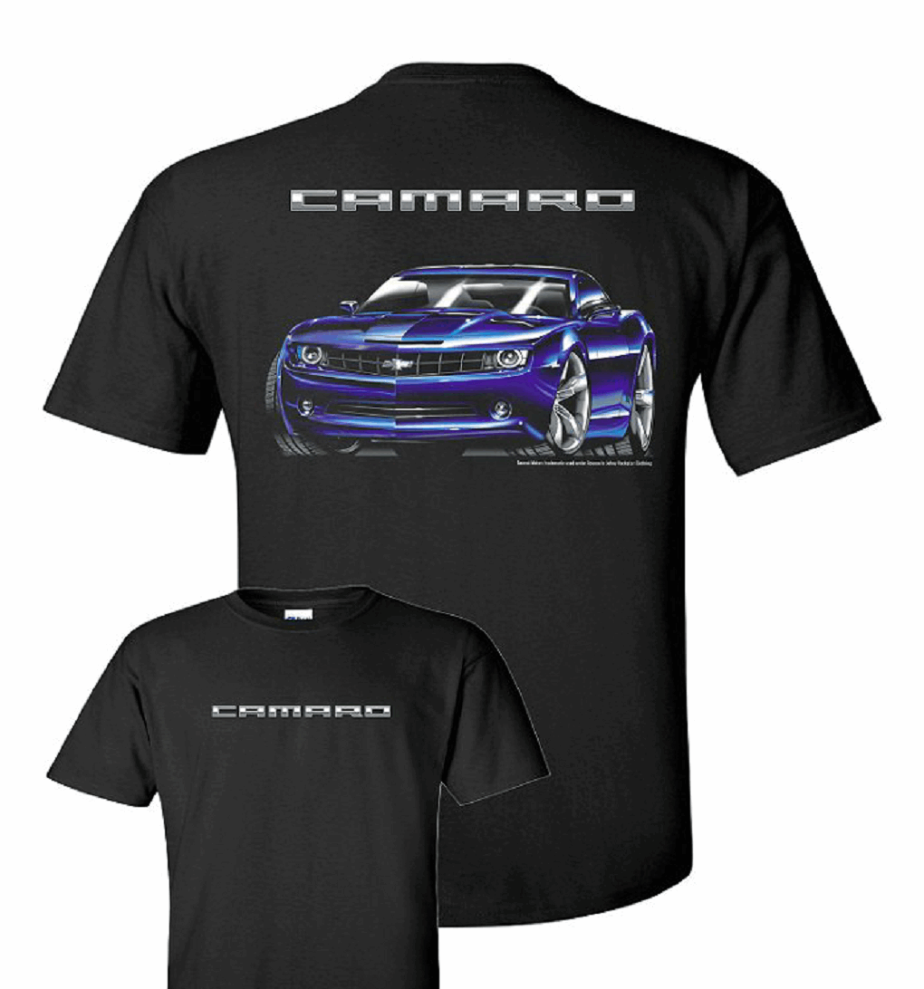 Chevrolet 5th Generation Camaro Mens Black T shirt Licensed
