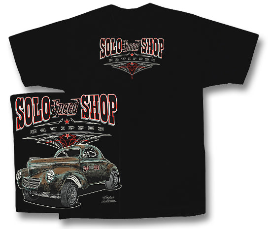 Solo Speed Shop Willy's Gasser Men's T shirt Med.