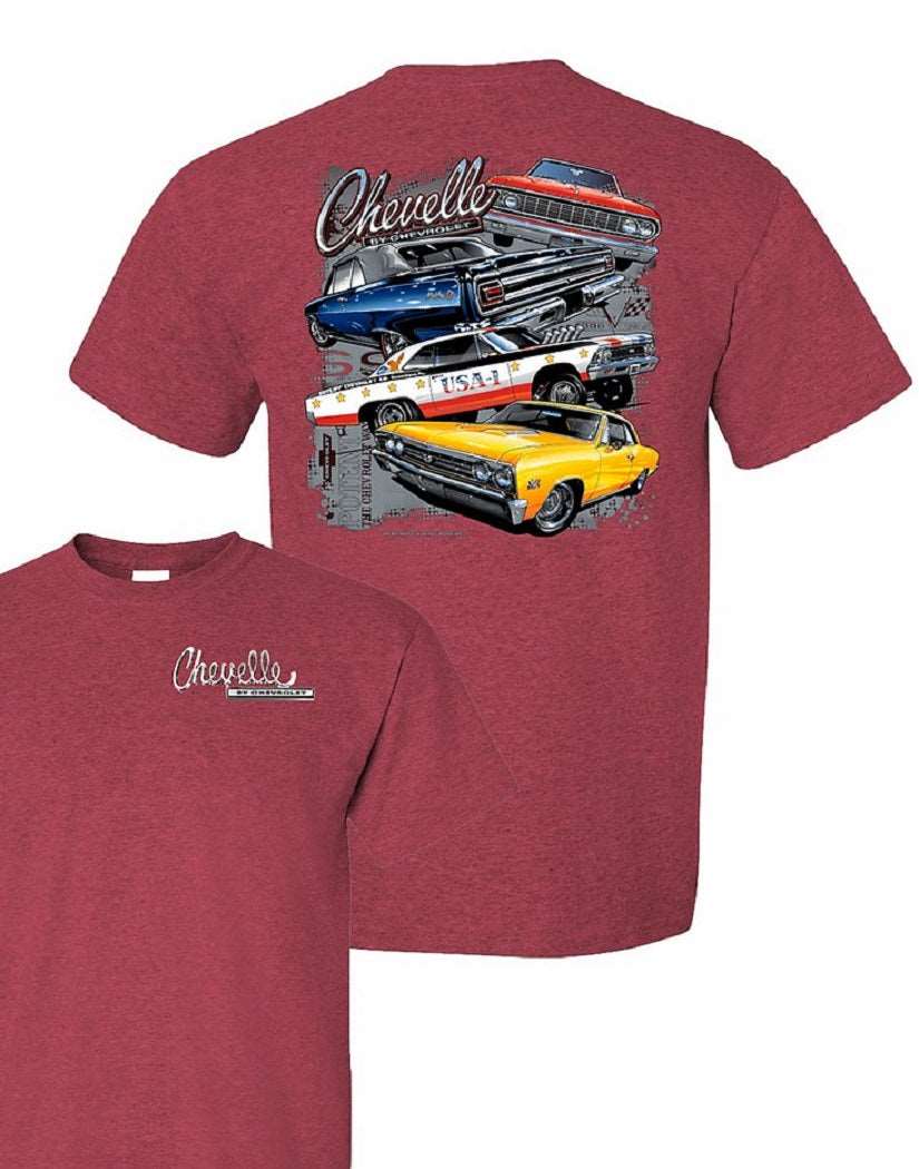 Chevy Chevelles 1964-67 Mens T shirt Licensed