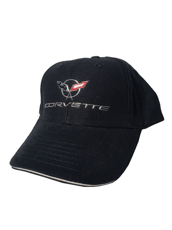 C 5 Chevrolet Corvette Black Liquid Metal Hat licensed