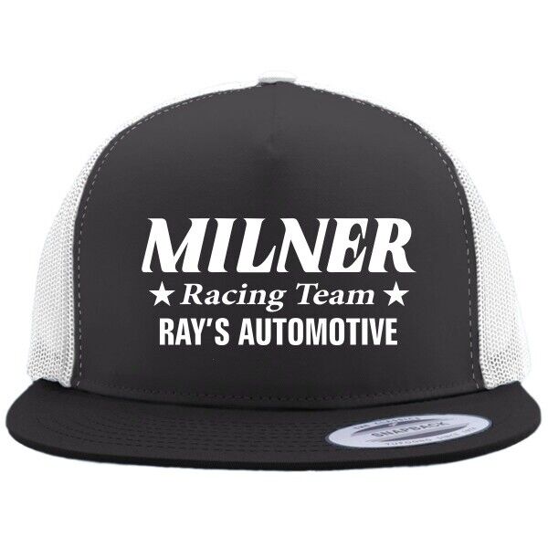 MILNER RACING TEAM/ American Graffiti Flat Bill Truckers Hat Hot Rods Drag Racing