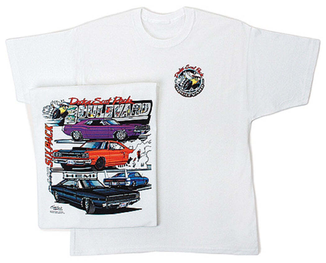 Dodge Scat Pack Mens T-shirt Licensed Mopar Hot Rod