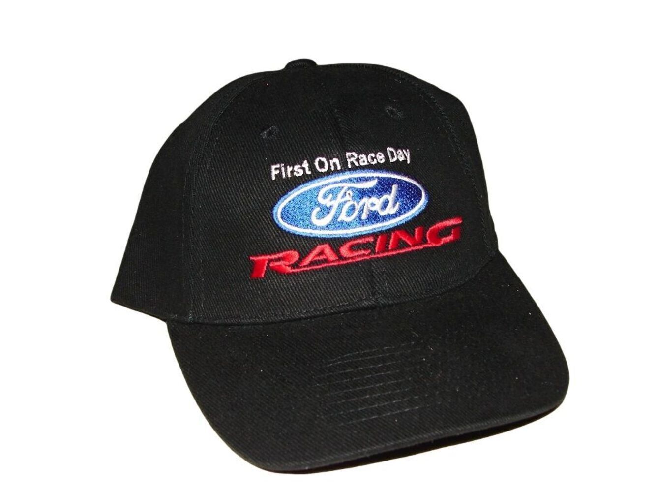 Ford Racing Logo (First On Raceday) Mens Hat Nascar NHRA NMRA