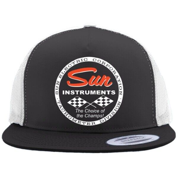 SUN INSTRUMENTS Tachometer Division Flat Bill Truckers Hat Hot Rods Drag Racing