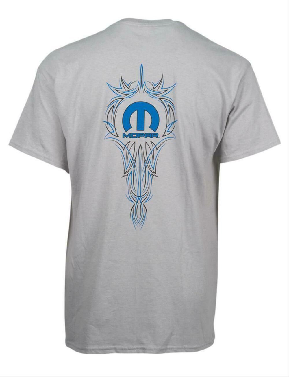Mopar Pinstripe Mens GrayT shirt Licensed