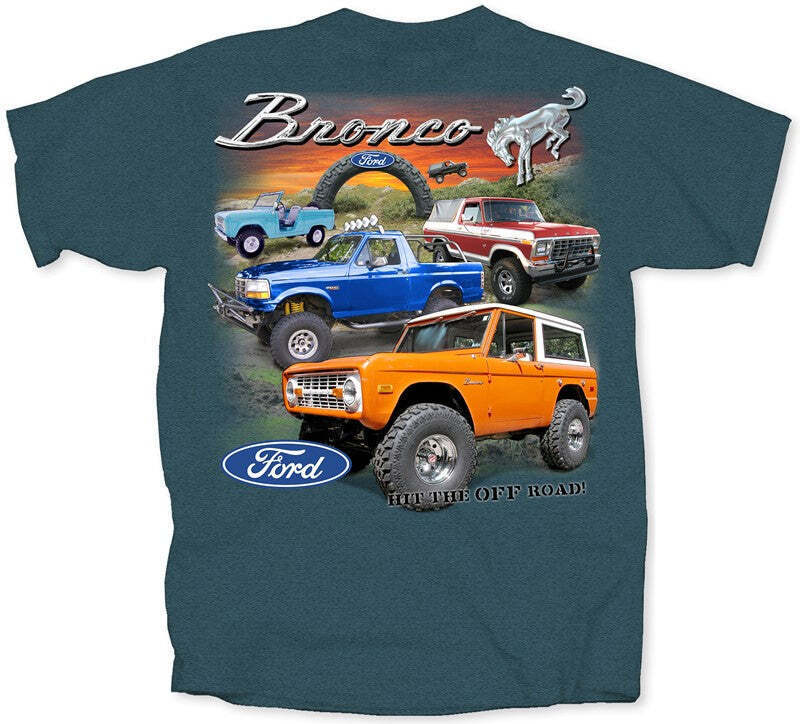 Ford Broncos Men's T Shirt (Joe Blow t's)Licensed