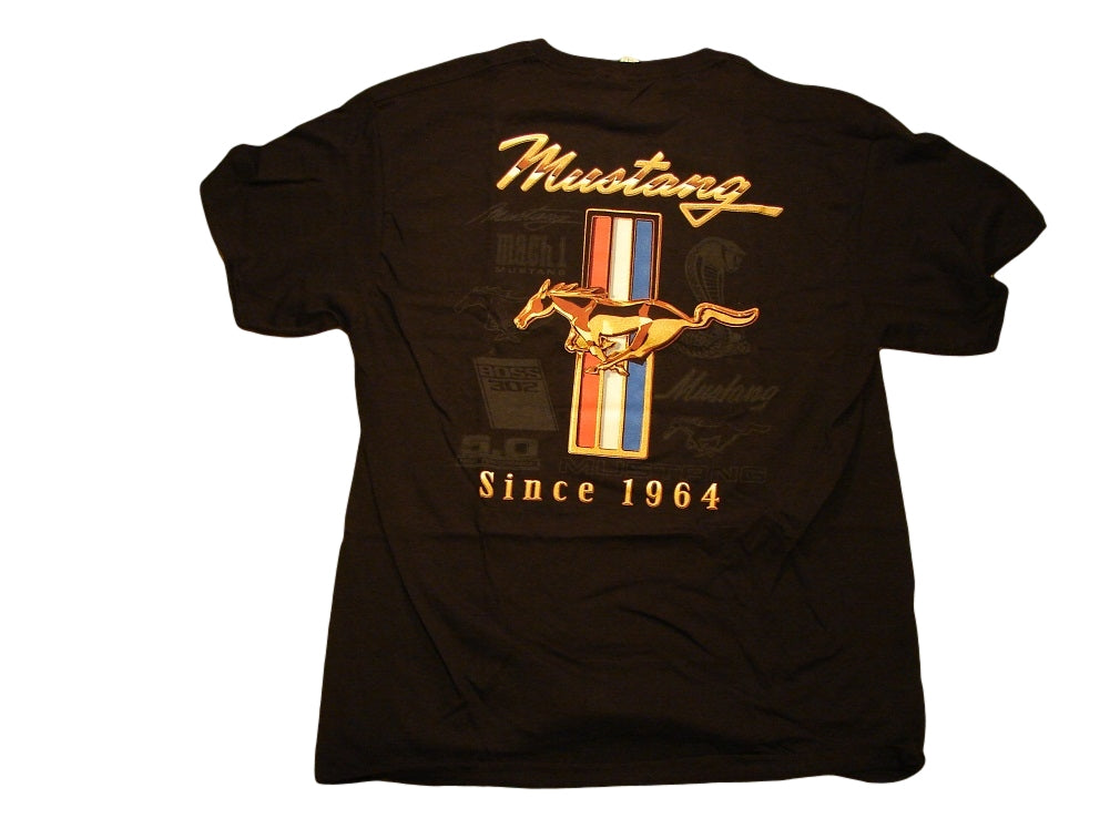 1964 MUSTANG EMBLEM FORD MENS T SHIRT(Licensed) Joe Blow