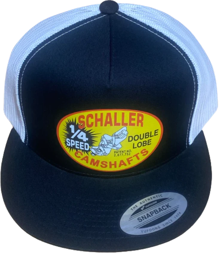 Schaller Camshafts Trucker Hats available in 2 colors Hot Rods Drag Racing