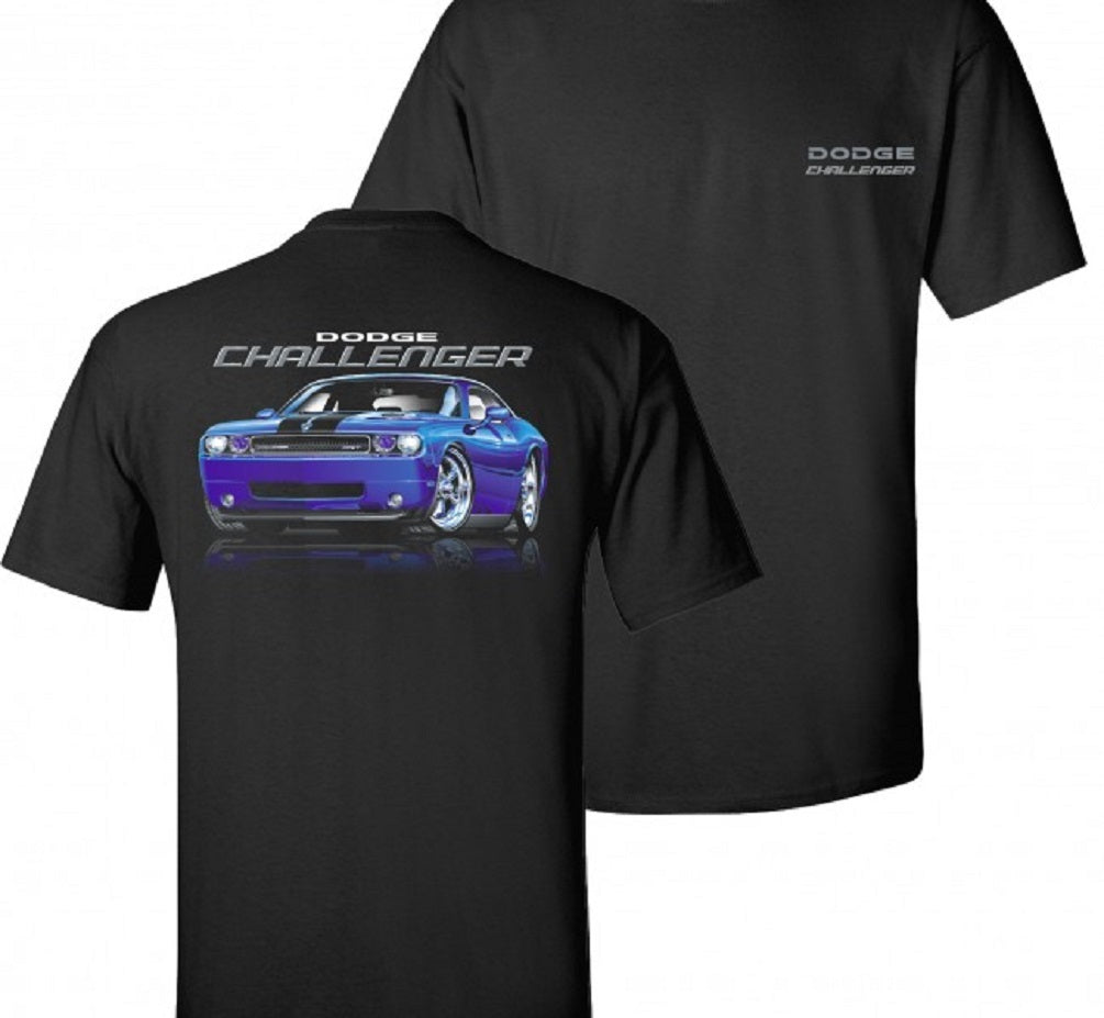 2009-2015 Dodge Challenger Mens Black T shirt Mopar Licensed