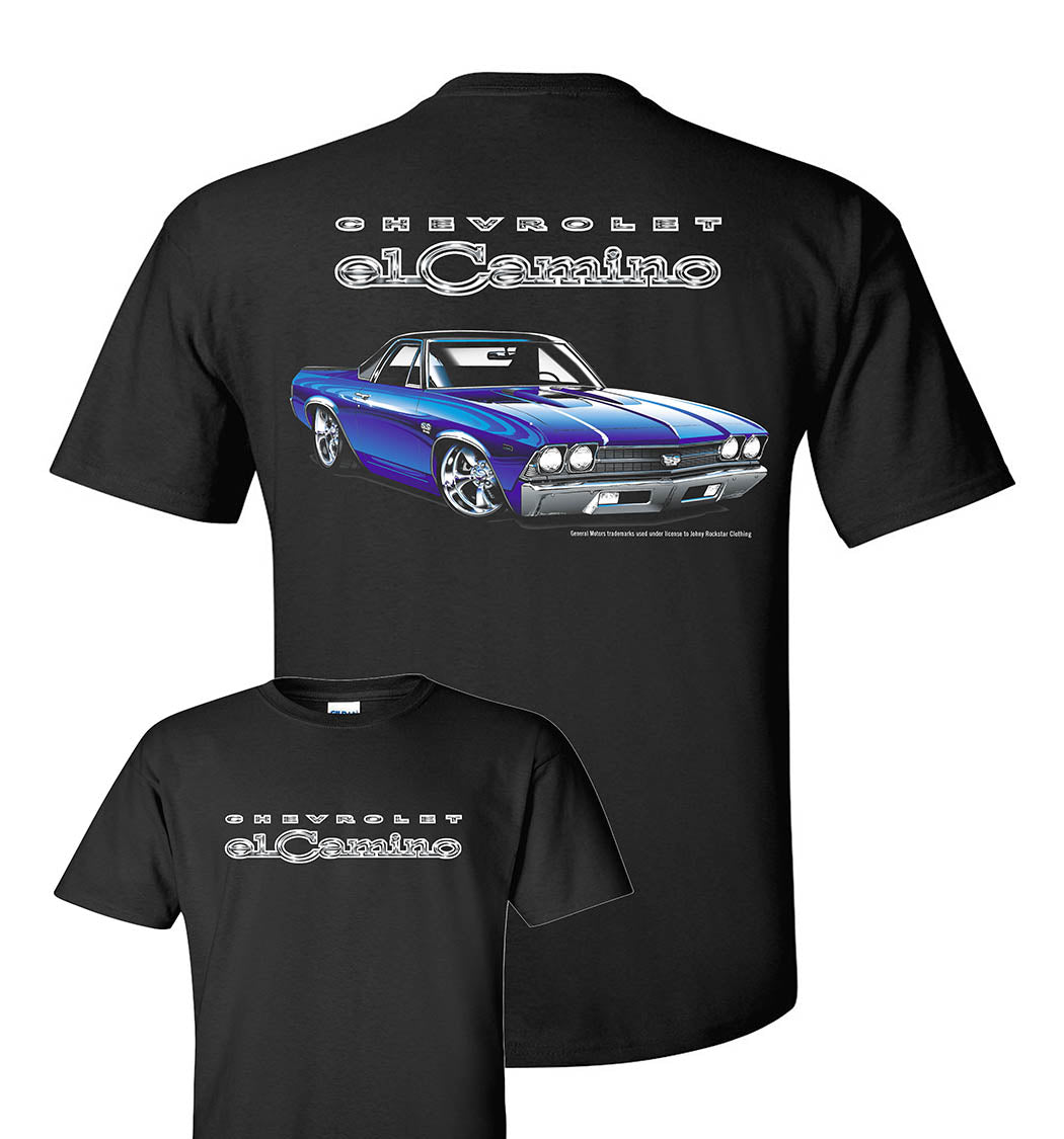 Chevy El Camino Men's T-Shirt (Licensed) Johny Rockstar Brand