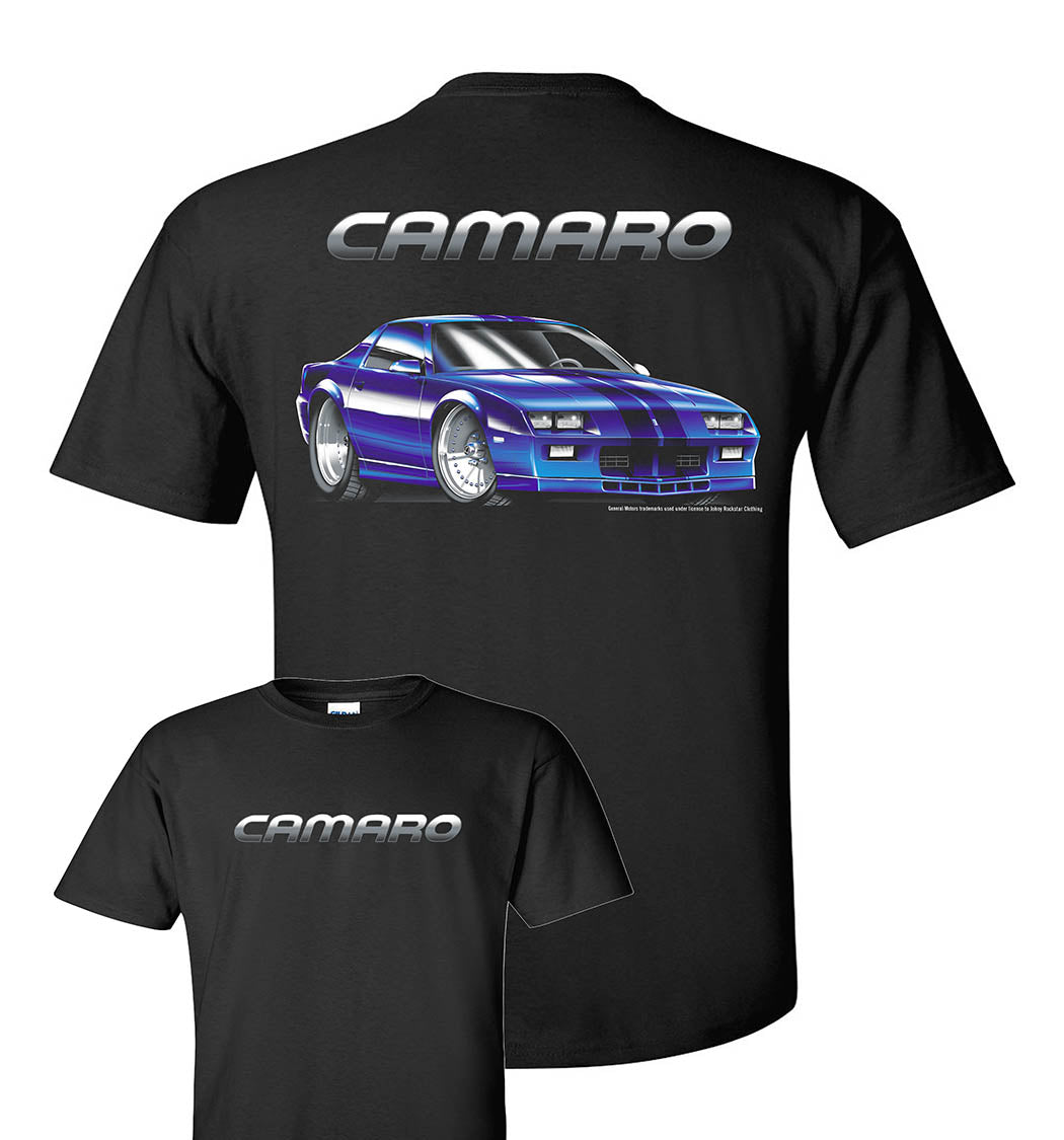 1982 Chevrolet Camaro Mens Tshirt (Licensed) Johny Rockstar Brand