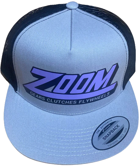 Zoom Clutches and Flywheels Trucker hat available in 2 colors Hot Rods Drag Racing