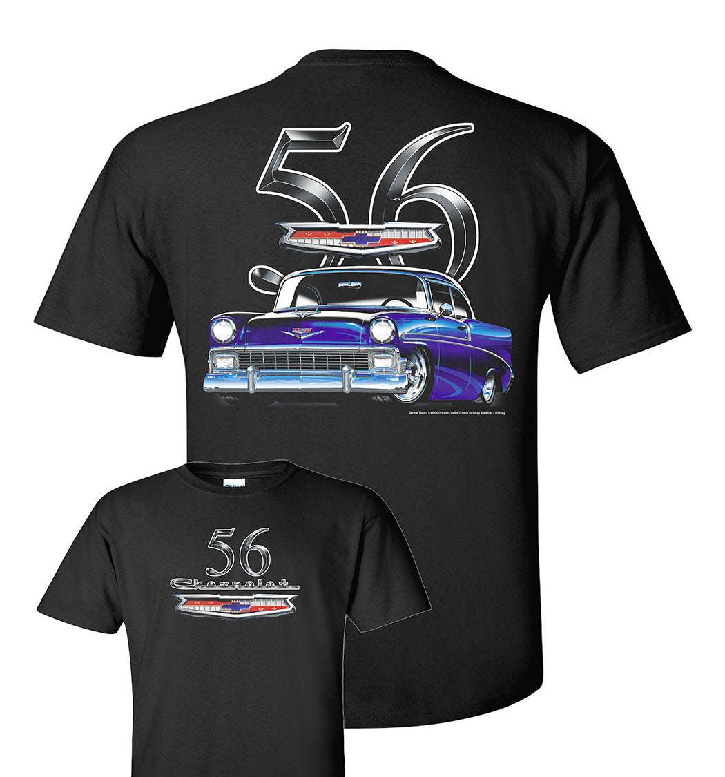 1956 Chevrolet Bel Air Mens T shirt(licensed) Johny Rockstar Brand