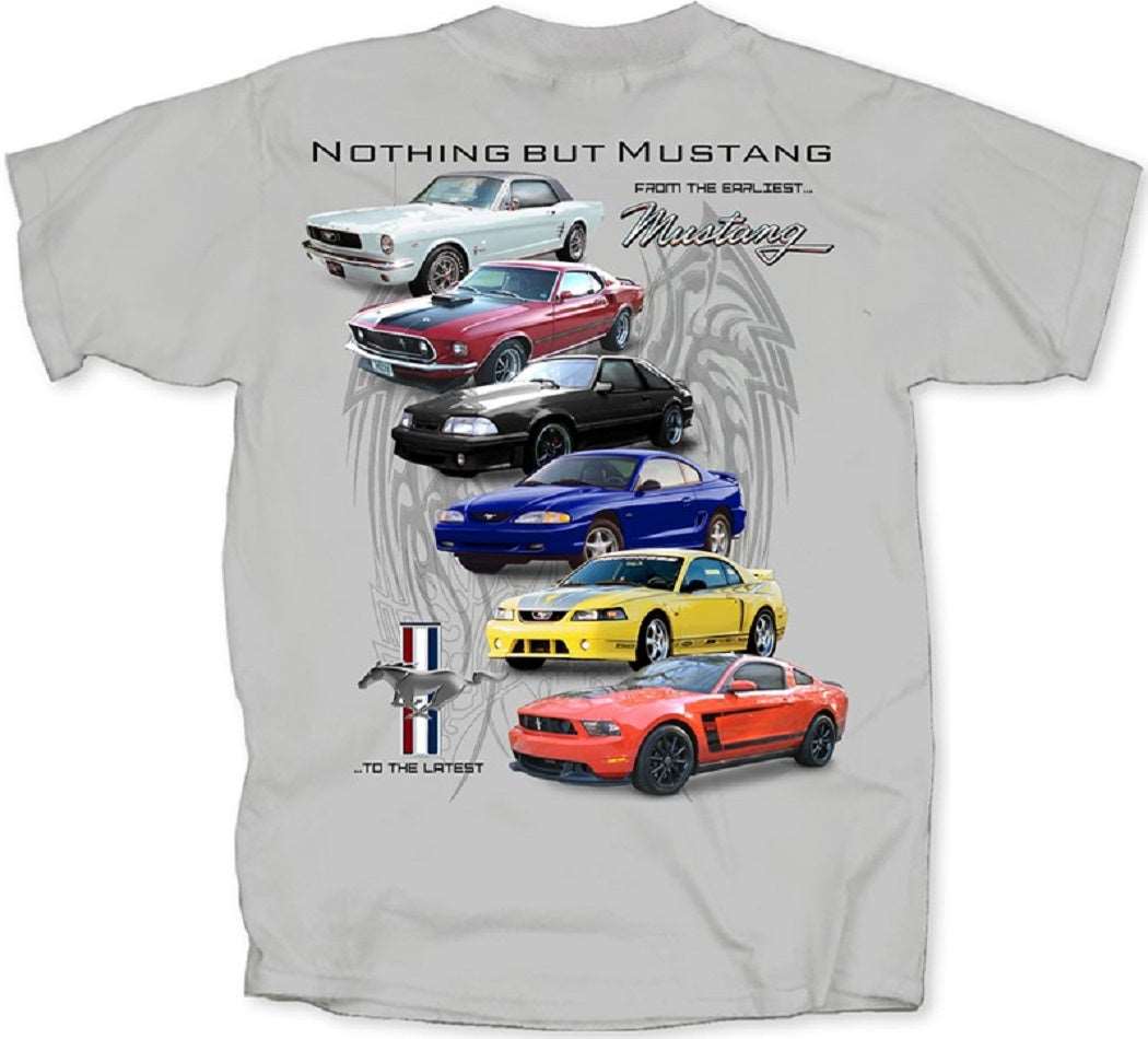 Ford Nothing But Mustangs Mens T Shirt Licensed