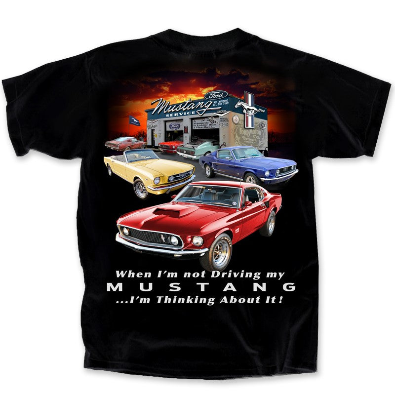 Thinking About Mustangs Ford Men's T shirt (Joe Blow T's) Licensed