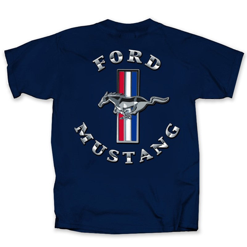 Ford Mustang Chrome Tri Bar Men's T shirt