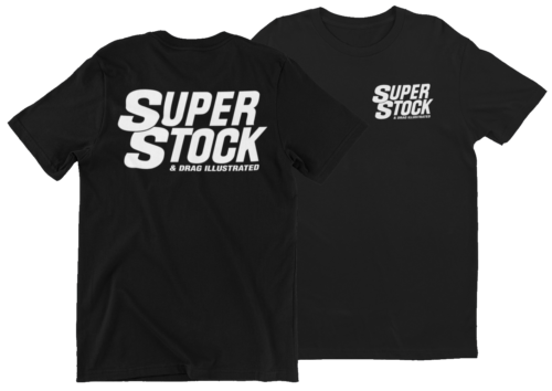 Super Stock & Drag Illustrated Mens Black T Shirt Dodge Plymouth Chevy Drag Racing Hot Rods