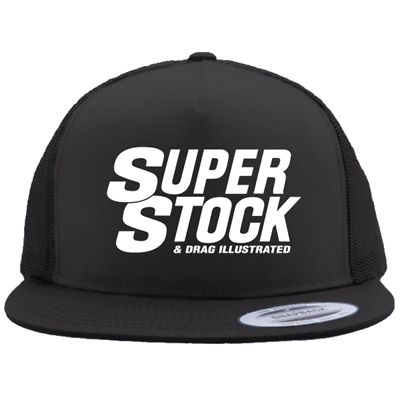 SUPER STOCK &Drag Illustrated Magazine(2 Colors) Flat Bill Truckers Hat Drag Racing