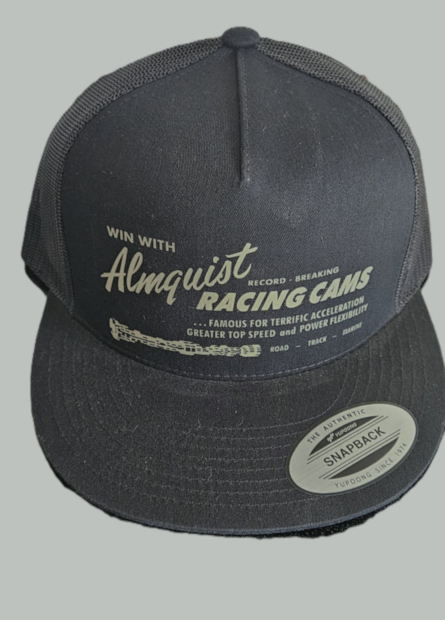 Almquist Racing Cams Truckers Hat Snapback Merchants of Speed