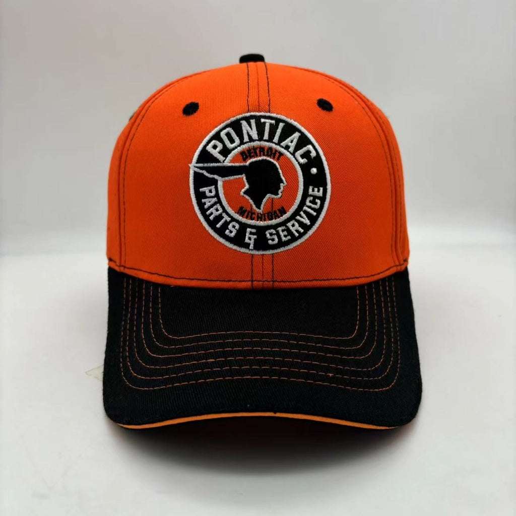 Pontiac Parts & Service Men's Hat Orange/Black