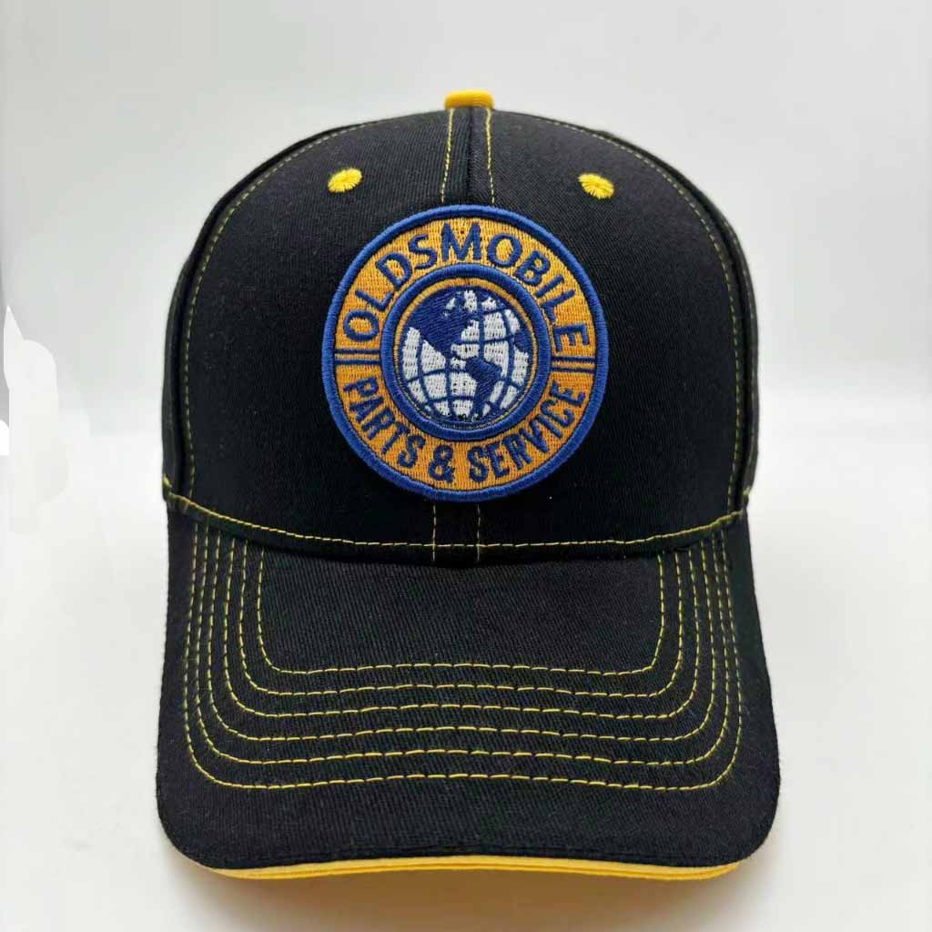 Oldsmobile Parts & Service Men's Hat Black & Yellow