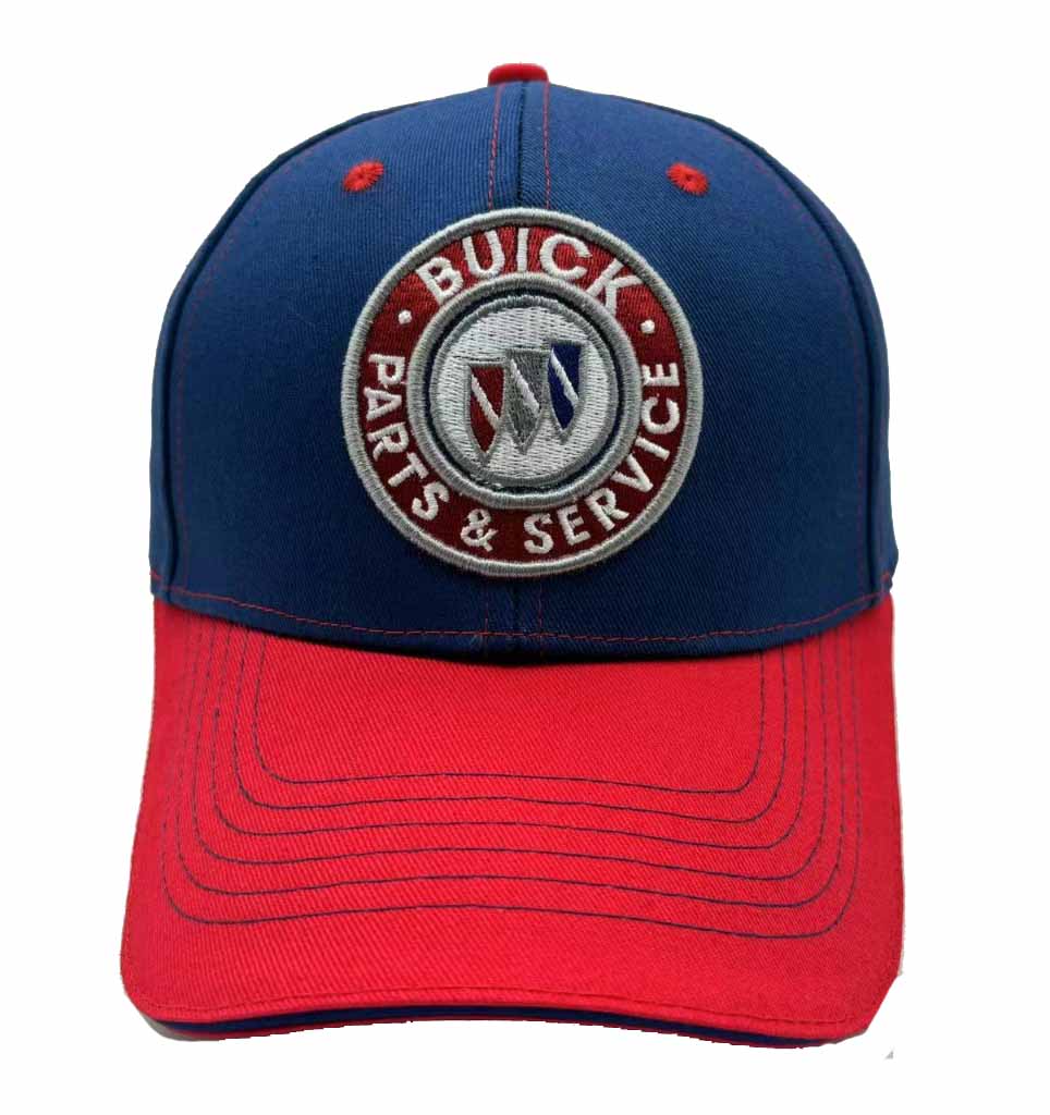 Buick Parts & Service Men's Hat Blue & Red