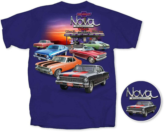 Chevrolet Nova Cafe Mens T Shirt Licensed