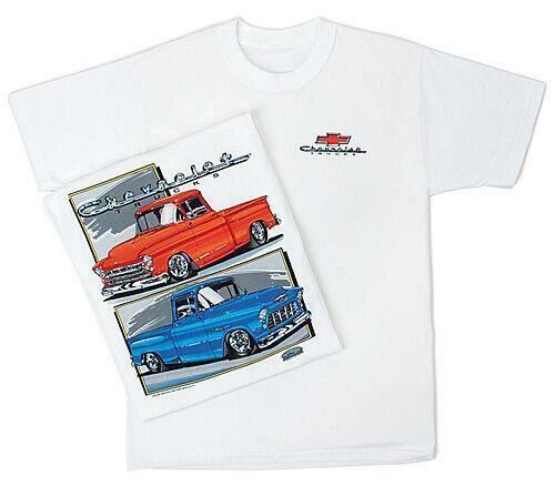 1955-57 Chevy Trucks Mens T shirt Pickups Licensed