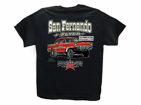 Solo Speed Shop / 57 Chevy Gasser/ Mens T shirt Drag Racing Hot Rods