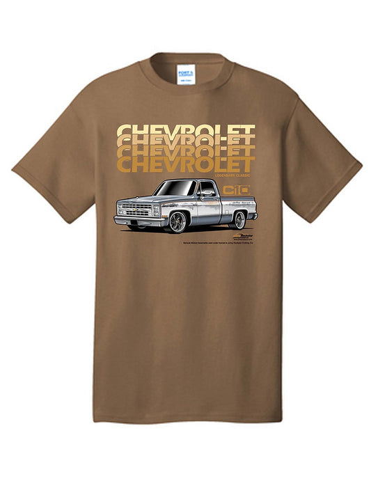 Chevy Classic Square Body Truck Mens T shirt Licensed