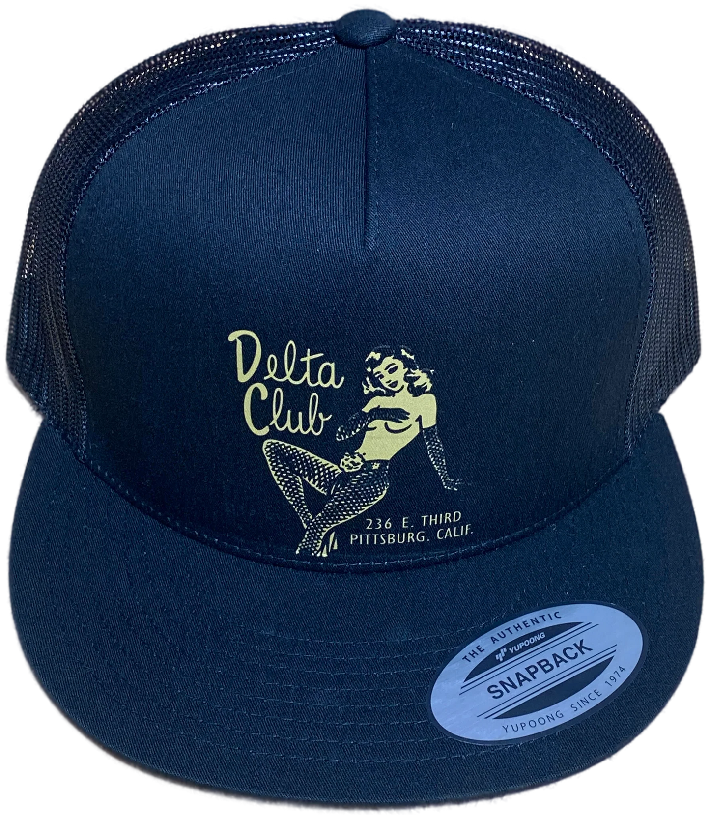 Delta Club (1950's Burlesque Club)Truckers Hat Snapback Merchants of Speed