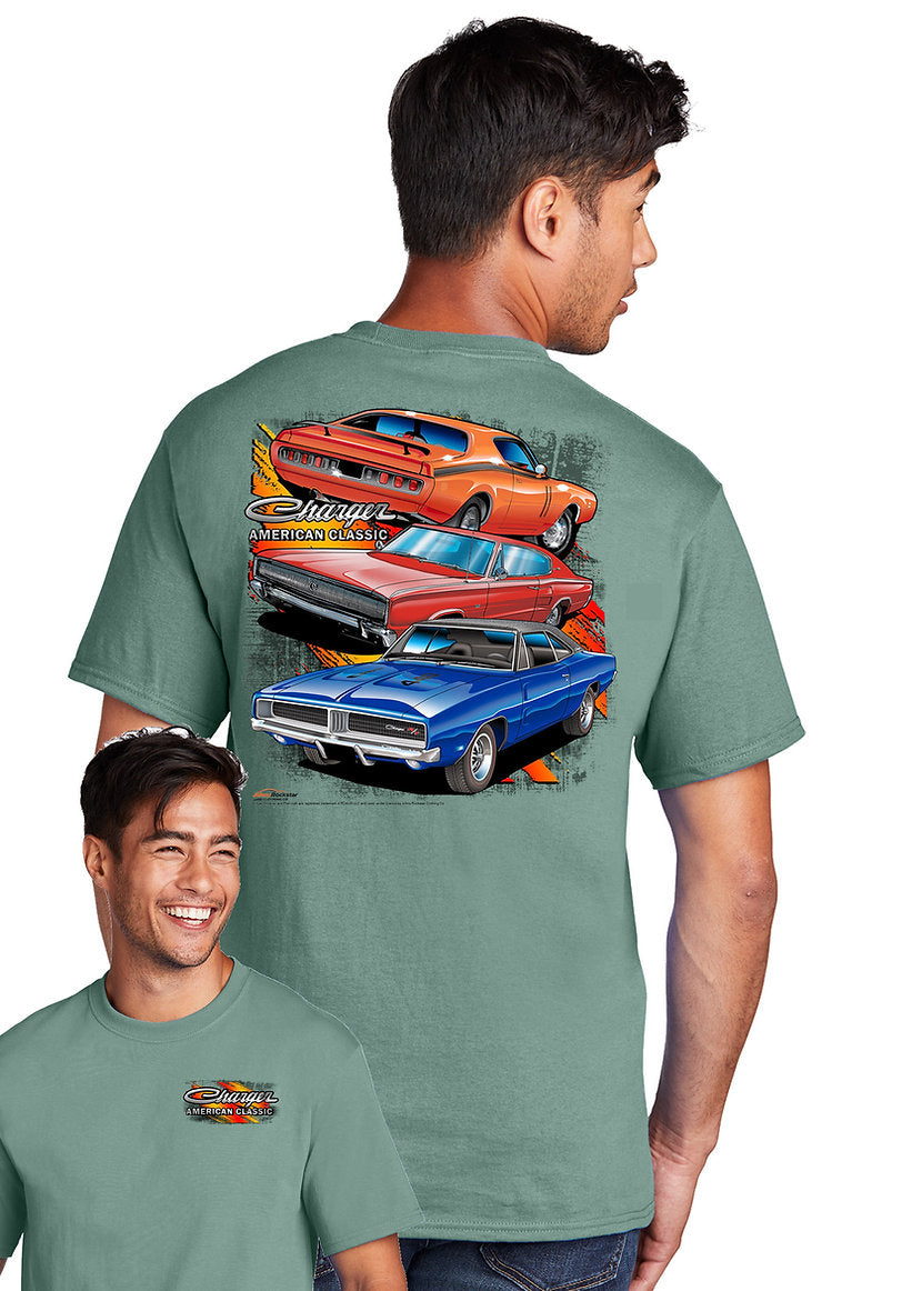 Dodge Charger 3 Generations Men's T Shirt Johny Rockstar Brand