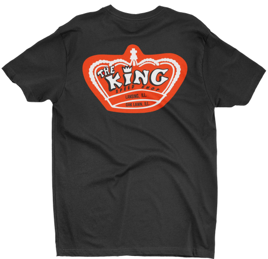 THE KING SPEED SHOP Illinois Black Tee T-Shirt by Merchants of Speed