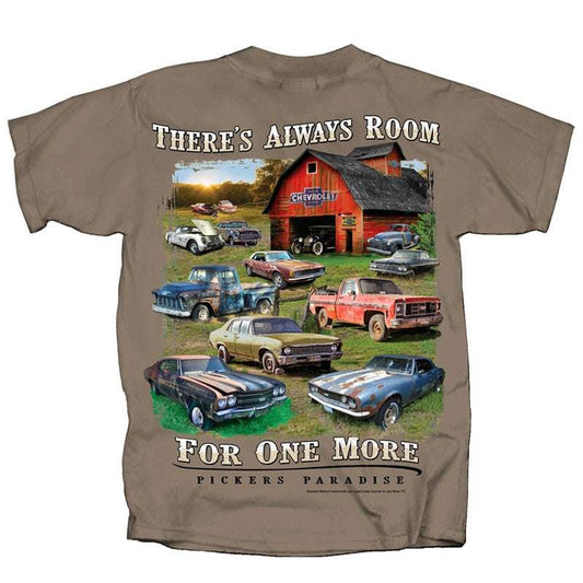Chevrolet Pickers Paradise-Always Room For One More Mens T Shirt Joe Blow Brand