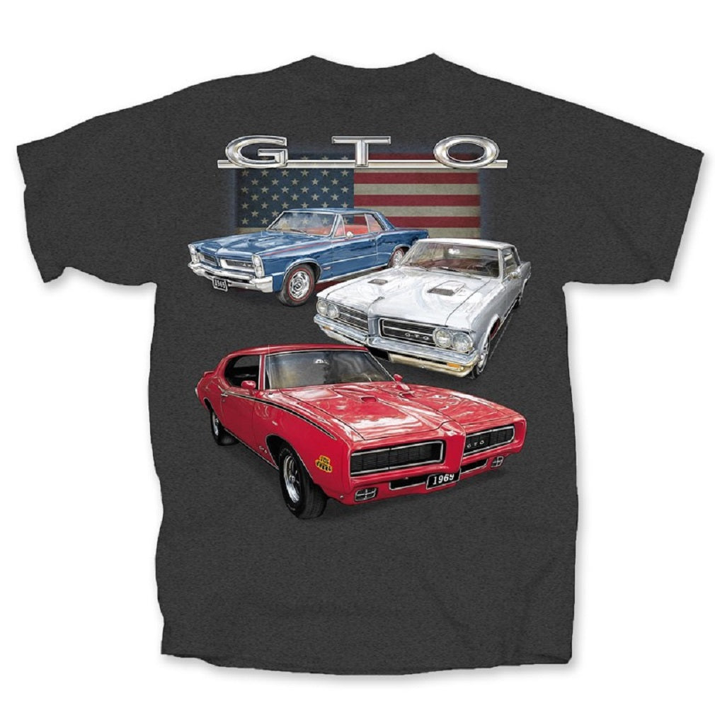 PONTIAC GTO FLAG DESIGN MENS T SHIRT