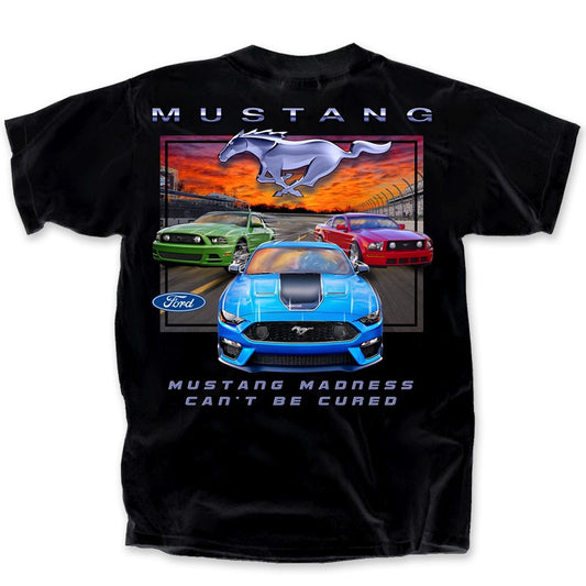 Mustang Madness Can't Be Cured Ford Men's T shirt By Joe Blow Licensed