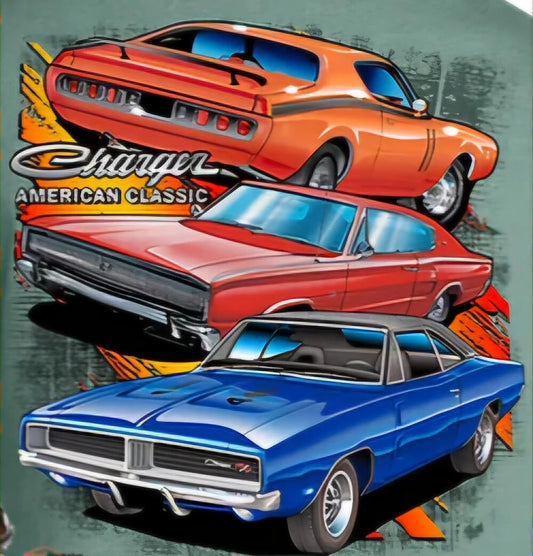 Dodge Charger 3 Generations Men's T Shirt Johny Rockstar Brand