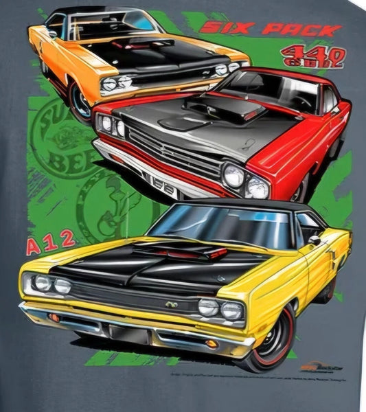 A12 Super Bee / Road Runner Mopar Men's T Shirt Johny Rockstar Brand