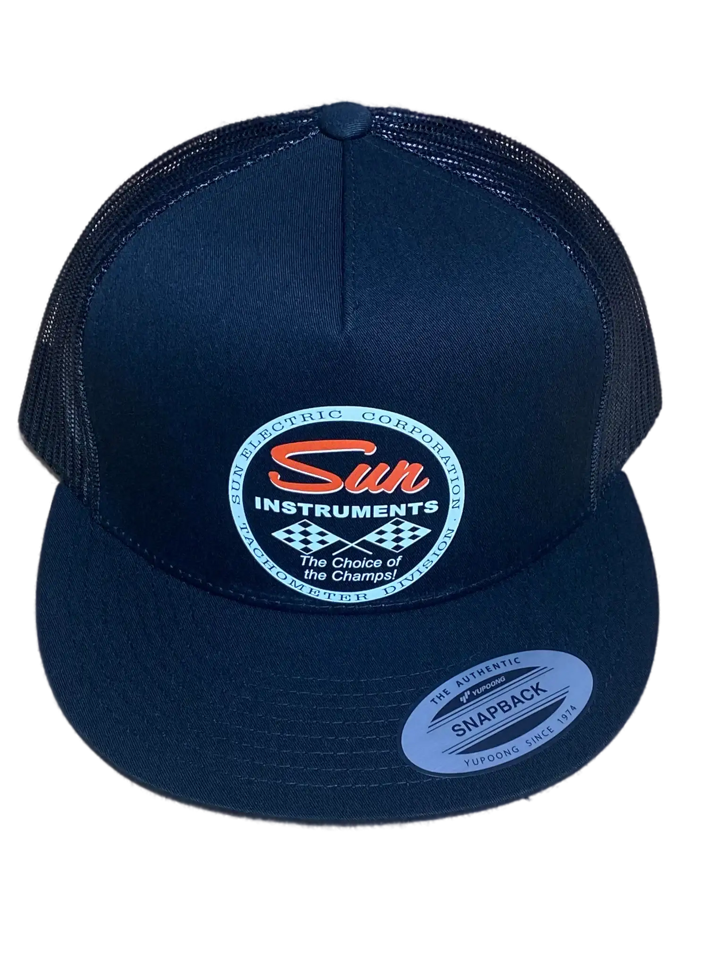 SUN INSTRUMENTS Tachometer Division Flat Bill Truckers Hat Hot Rods Drag Racing
