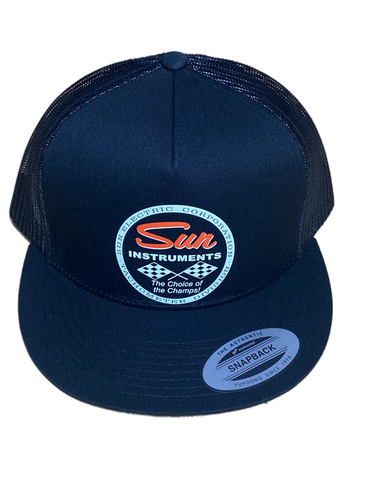 SUN INSTRUMENTS Tachometer Division Flat Bill Truckers Hat Hot Rods Drag Racing