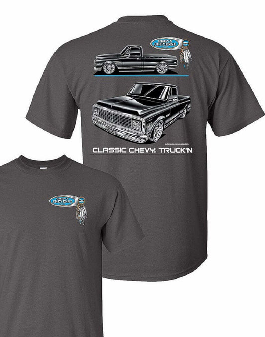 Chevy Cheyenne Truck 60's/70's Men's T shirt Licensed